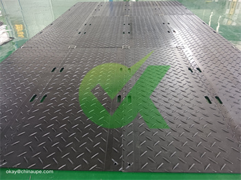 HDPE temporary road panel 2×8 for Lawns protection